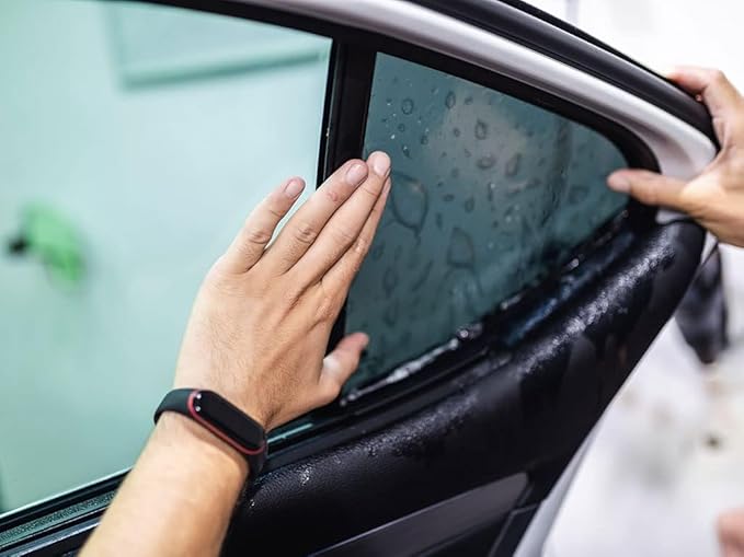Rvinyl Window Tint Kit Compatible with Ford F-150 2009-2014 4 Door - 5% - Single Ply No Bubble Film - Do it Yourself Vehicle Windshield Visor Strip