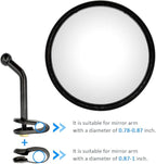 5.7 Inch Convex Round Mirror Blind Spot For Isuzu Mitsubishi Fuso Truck Bus Atv Utv Tractor Room Adjustable Bracket 2 Pcs