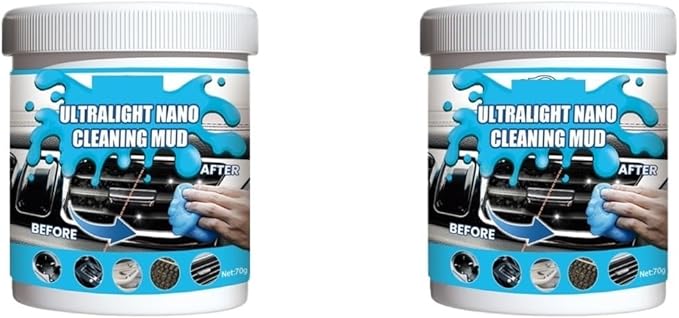 Car Cleaning Gel Slime - Remover for Interior, Keyboard, AC Vent & Electronics(A)