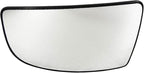 TRQ Driver Side Lower Mirror Glass with Backing Plate Compatible with 2015-2019 Ford Transit-150, Transit-250, Transit-350, T