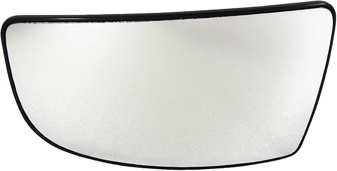 TRQ Driver Side Lower Mirror Glass with Backing Plate Compatible with 2015-2019 Ford Transit-150, Transit-250, Transit-350, T