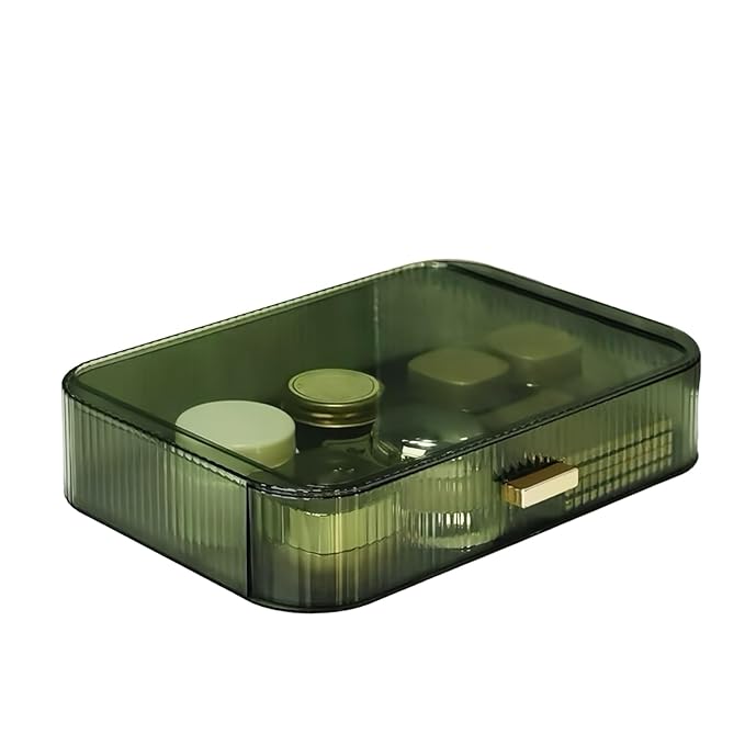 Stackable Cosmetics Organizer Drawers, Bathroom Vanity Makeup Organizers and Storage, Ideal for Desk and Dresser Countertops,