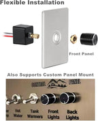 Acegoo 12V Dimmer Switch 2-Pcs, RV Light Dimmer High Side PWM Dimming Switch for Boat Camper Trailer Van Truck Cars, Works with LED Light Fixture, Halogen, Incandescent, Strip Lights