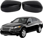 2Pcs Front Driver Side and Passenger Side Rearview Mirror Cover Caps Compatible with Honda Accord 2008 2009 2010 2011 2012 glossy Black