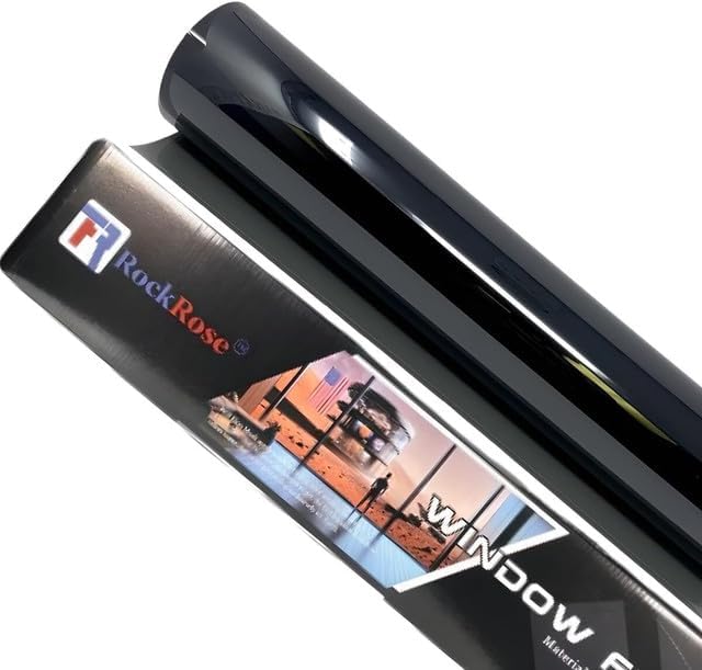 RockRose 35% Premium Carbon Car Window Tint Film 40 in x 100FT 2PLY Charcoal Privacy Film UV, Heat Blocking Tint for Car or Home Adhesive Film Easy Shrink, Plotter Friendly Pro Grade