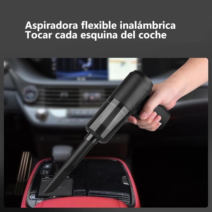 Car Vacuum Portable Cordless, Handheld Vacuum Cordless with 30Mins Rechargeable Battery,Small Handheld Vacuum Cleaner for Car