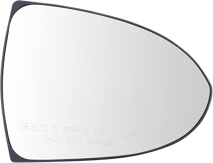 TRQ Heated Mirror Glass Right Passenger Side with Backing Plate Fits 2011-2016 Kia Sportage KI1325113
