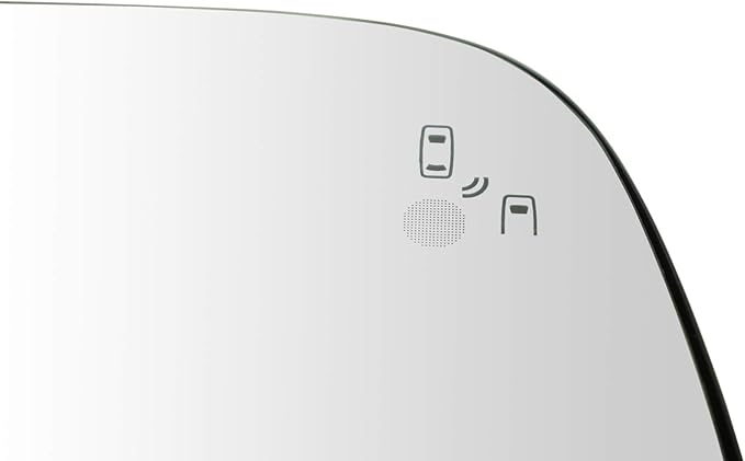 TRQ Passenger Side Mirror Glass Heated Compatible with 2011-2015 Ford Explorer 2013-2017 Police Interceptor Utility with Blin