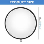 12" Acrylic Convex Mirror Convex Security Mirror, 12" Corner Security Blind Spot Mirrors, Traffic Garage Corner Mirrors, Adjustable Wide AngleMirrors for Indoor Outdoor