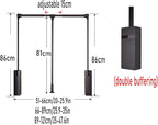 Sliding Wardrobe Closet Rod - Pull Down Hanging Rail For Wardrobe, Adjustable Hanging Lift Clothes Rails, Extendable Clothes 