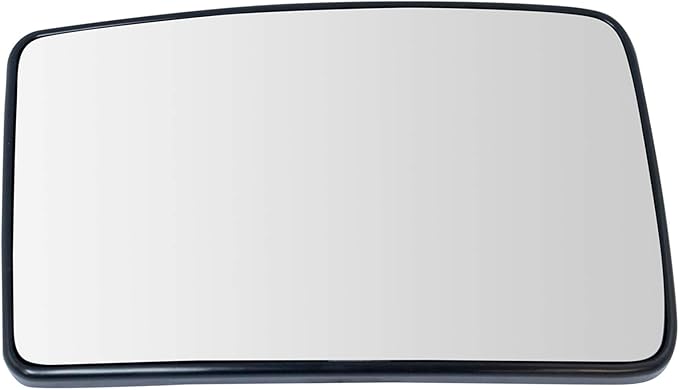 TRQ Passenger Side Lower Heated Towing Mirror Glass with Backing Plate Compatible with 2013-2016 Ford F-250 Super Duty F-350 