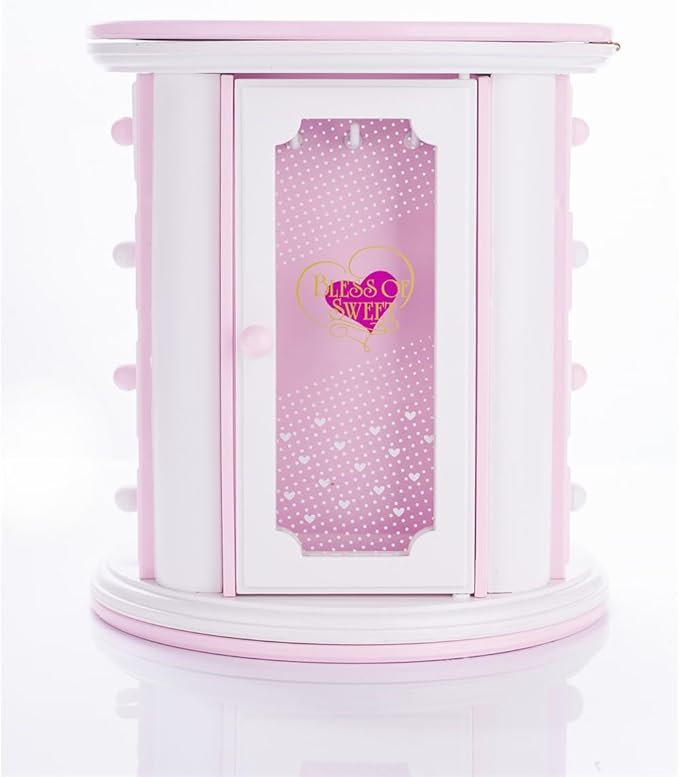 Renawe Girls Musical Jewelry Box Necklace Storage Accessories Gifts Cute Kids Jewelry Boxes for Little Girl Toddler Children 