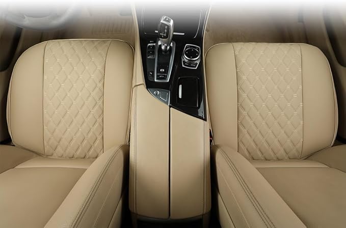 Black Panther PU Car Seat Cover, Front Bottom Seat Protector Compatible with 95% Vehicles,Anti-Slip & Full Wrapping Bottom (W