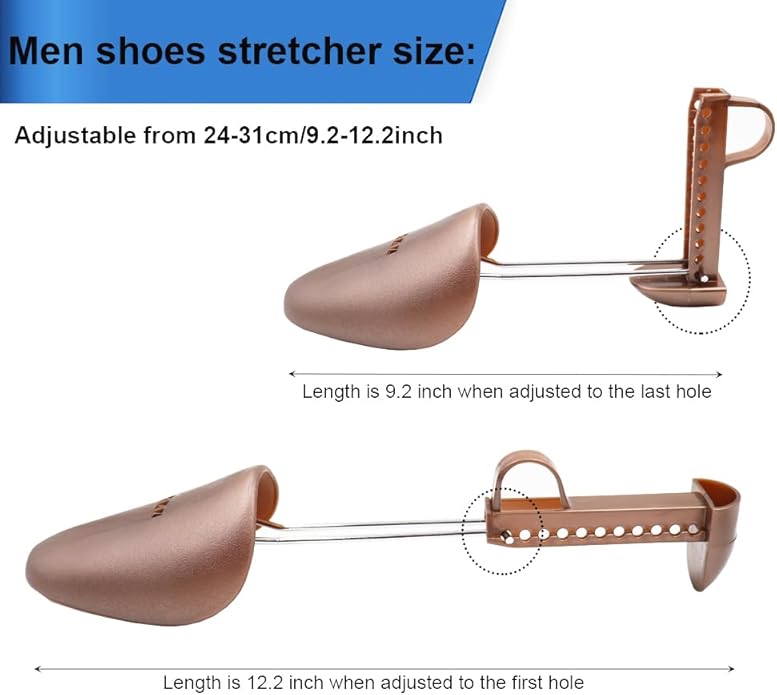 EchoDone 10 Pairs Plastic Shoe Tree Stretcher Shaper for Men