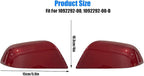 Compatible with Tesla Model 3 Side Mirror Cover Replacement 2017 2018 2019 2020 2021 2022 2023 2024, Left & Right Side Rearview Mirror Cover Cap for Model 3 Accessories(red) 2pcs