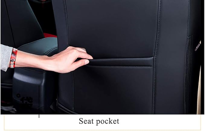 EKR Rav4 Seat Covers Custom Fit for Toyota Rav4 XLE,Platinum,Limited 2013-2018 & SE 2016-2018, Leather Car Seat Cover Full Se