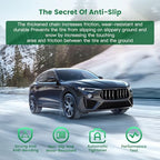 SCITOO Snow Chains For Car,2 Pack Emergency Anti Slip Tire Chain Width 265/70-16,265/75-16,265/65-17,275/65-17,265/60-18,265/