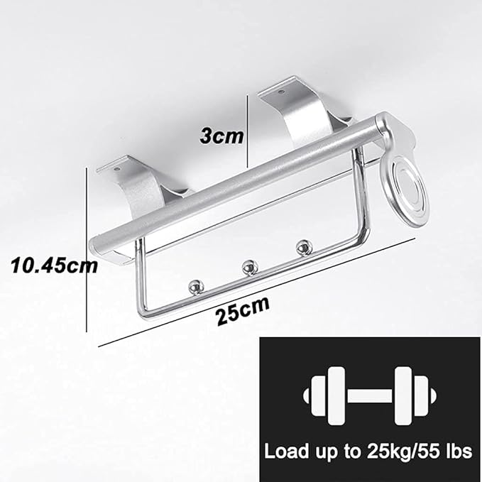 Pull Out Closet Hanger Metal Sliding Clothes Rail,Extendable Clothing Storage Rack for Wardrobe Space Saving,Metal Base,250mm