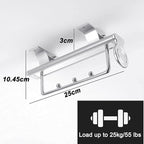 Pull Out Closet Hanger Metal Sliding Clothes Rail,Extendable Clothing Storage Rack for Wardrobe Space Saving,Metal Base,250mm