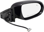 Brock Replacement Side View Mirror Compatible with 2016-2018 Sorento Passenger Replacement Power Heated Signal Blind Spot Det