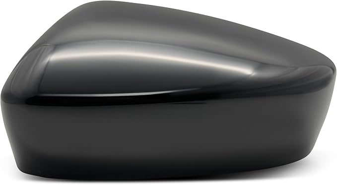 A-Premium Driver Side Rearview Mirror Cover Cap - Compatible with Mazda 3 2014 2015 2016 2017 2018 Sedan - Smooth Black, Built in Japan