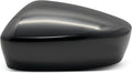 A-Premium Driver Side Rearview Mirror Cover Cap - Compatible with Mazda 3 2014 2015 2016 2017 2018 Sedan - Smooth Black, Built in Japan