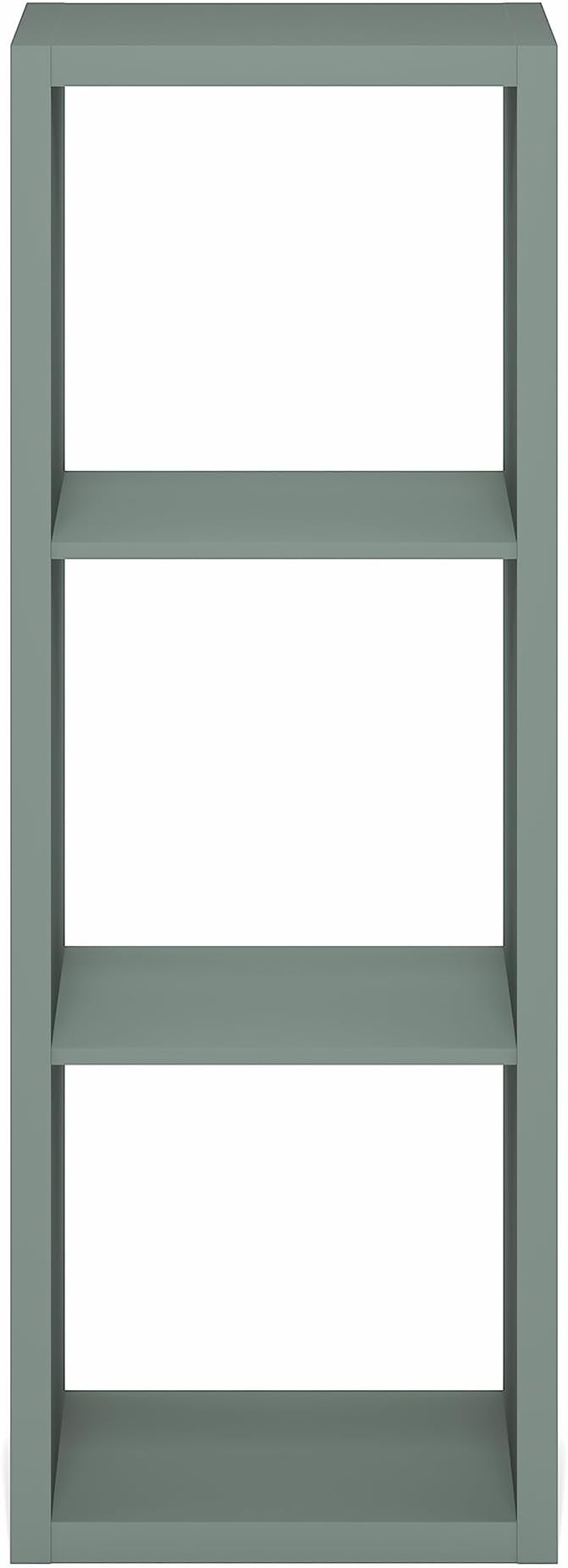 Furinno Cubicle Book Shelf, 3-Cube Bookshelf, Extra Thick Frame Horizontally & Vertically Reversible Bookcase with Open Back,