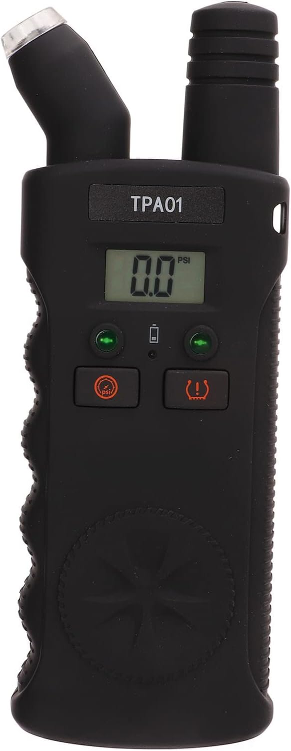 2 in Digital Tyre Pressure Gauge TPMS Relearn Tool with 4 Setting Ranges Auto Off Feature Ideal Replacement for Suitable for Cars Motorcycles Tire Pressure Sensor Activation Tool