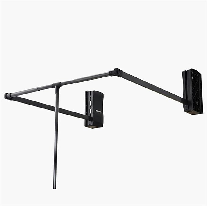 Extendable Pull Out Closet Rod - Pull-Down Wardrobe Clothes Rail, Extendable Wardrobe Rail Tube Rod, Hanging Rod for Closet S