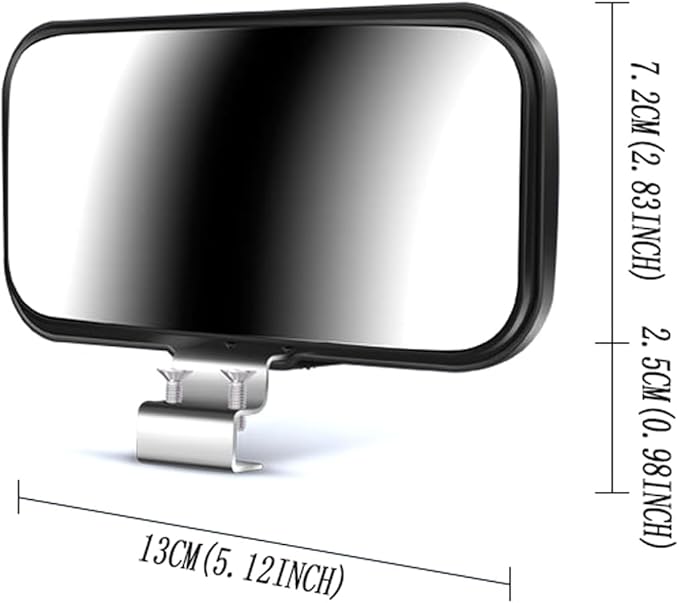 Blind Spot Car Mirror, Adjustable Blindspot Convex Wide Angle Side Rearview Mirror for SUV and Trucks, Pack of 2