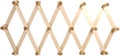 AMAPON Accordion Style Expandable Wall Wooden Coat Rack 16 Hooks (Pegs) Hang Hats Jackets Coffee Mug Purses Necklaces Towels 