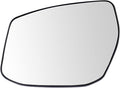 TRQ Left Driver Side Heated Mirror Glass Compatible with 2013-2018 Nissan Altima Sedan 2013-2019 Nissan Sentra