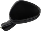 TRQ Driver and Passenger Side Power Heated Mirror Set Smooth Black Without Memory Compatible with 2021-2024 Kia K5