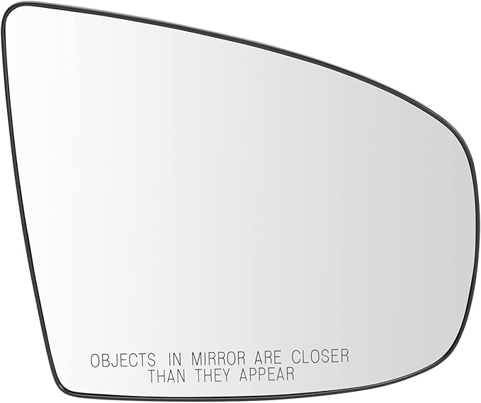 TRQ Passenger Side Mirror Glass Heated Convex For Factory Equipped Mirrors Compatible with 2007-2013 BMW X5 2008-2014 X6