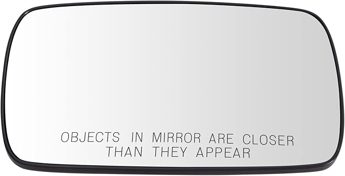 TRQ Passenger Side Mirror Glass Heated Convex Compatible with 1997-2000 BMW 528i 540i 1999-2000 323i 328i 2001-2005 325i 2001