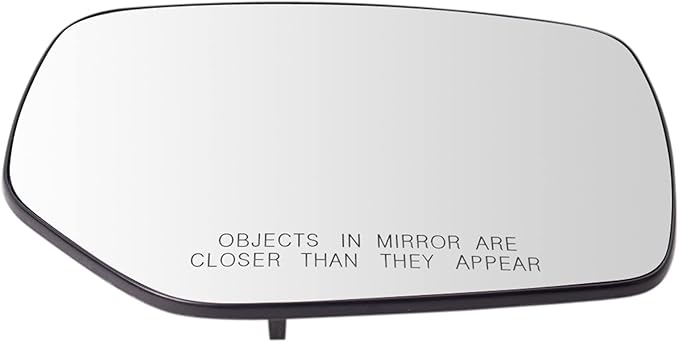 TRQ Passenger Side Mirror Glass Convex with Backing Plate For Factory Equipped Mirrors Only Compatible with 2015-2017 Subaru 