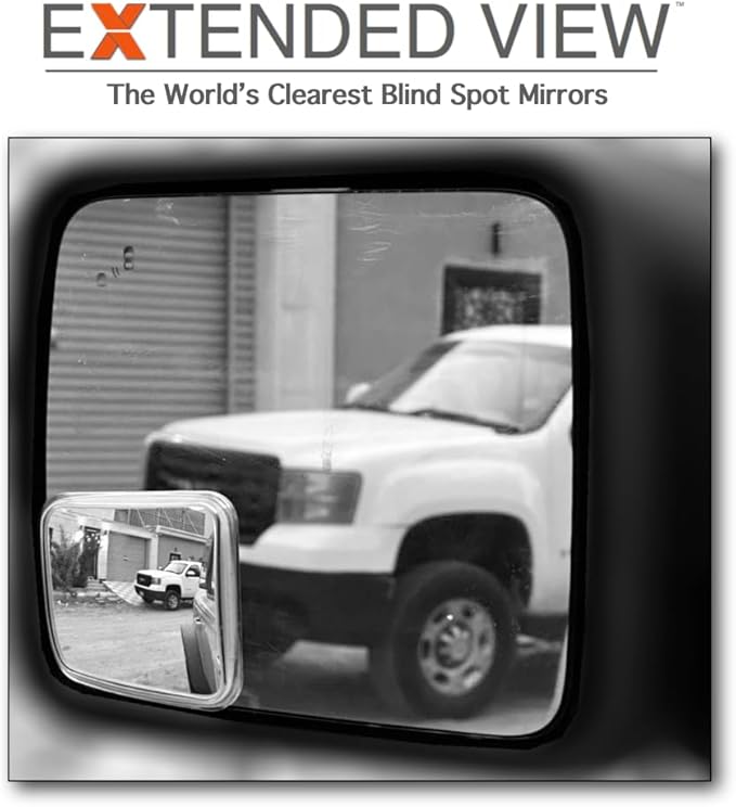 NXTGEN Custom Blind Spot Mirrors - Compatible With 2021-Present Ford Bronco 6th Generation Factory Mirrors With BLIS | Extended View