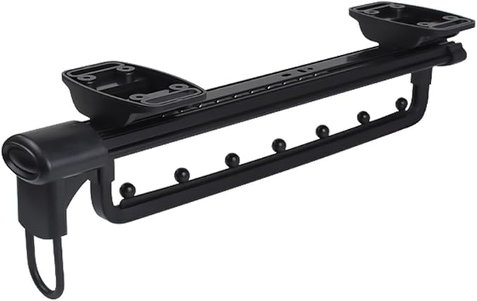 Pull Out Clothes Rail Extendable Pull Out Closet Rod - Wardrobe Pull-Out Trousers Rack, Adjustable 25-46 Cm Clothes Rail Ward