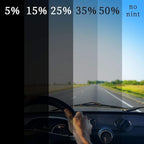 50% 20 in x 10 Ft DIY Professional Adhesive Window Tint Film Uncut Roll Car Wrap Film Automotive DIY Decals