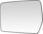 TRQ Driver Side Mirror Glass Heated Compatible with 2004-2010 Ford F150 2006-2008 Lincoln Mark LT Without Tow Package FO13241