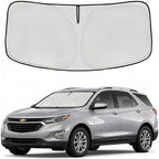 for Chevrolet/Chevy Equinox 2018-2024 2025 2026 Windshield Sun Shade Front Window Shade Custom Fit Equinox Accessories Sun Visor Foldable Shade Blocks UV Rays Summer Must Have Car Accessories