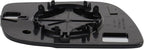 TRQ Left Mirror Glass Snap On Clear Compatible with 2016-2019 Ford Explorer 2013-2019 Ford Police Interceptor Utility FO13242