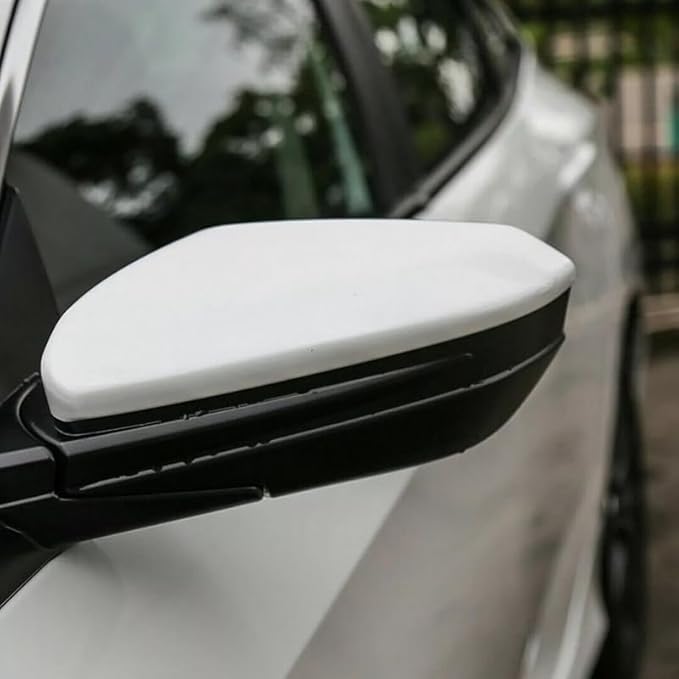 White Mirror Cap Cover For Honda Civic 2016 2017 2018 2019 2020 2021 Rearview Mirror Cap Replacement (White Left Side)