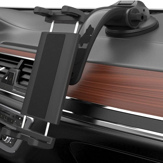 Tablet Mount Car Dashboard Holder for 4-13" iPad Phone, Truck Dash Holder with Strong Suction Cup for for iPad Pro 12.9 10.5 9.7, iPad Air Mini, Samsung Galaxy Tab, Kindle Fire HD, iPhone