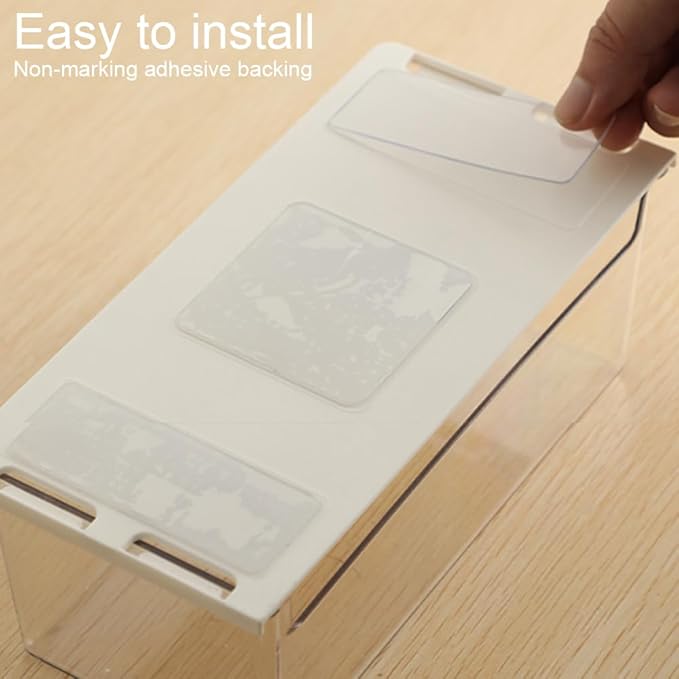 Medicine Cabinet Organizer Wall Mount,Small Pull-Out Organizer Box,Self-adhesive Under Medicine Cabinet Drawer Holder,Make Up