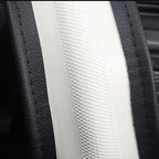 Moyishi Top Leather Steering Wheel Cover Universal Fit Soft Breathable Steering Wheel Wrap (Orange2)