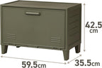 Tenma Storage Box with Wide Doors That Can Be Assembled, Fits Peg Cabinet, Wide, Retro Cute, Storage Case, Pegboard, Vintage 