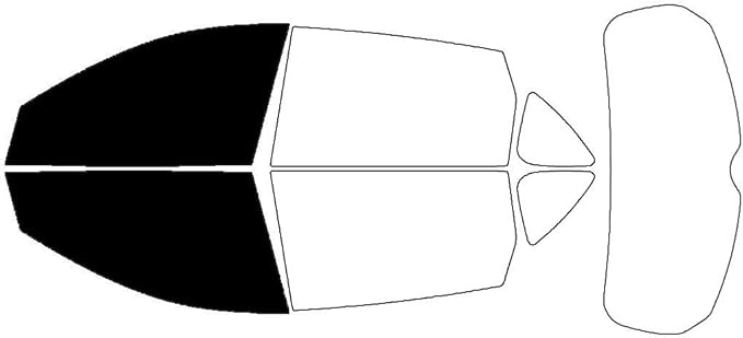 Rvinyl Window Tint Kit Compatible with Acura RDX 2019-2025 - Black 5% - Single Ply No Bubble Film - Do it Yourself Vehicle Front Precut Kit