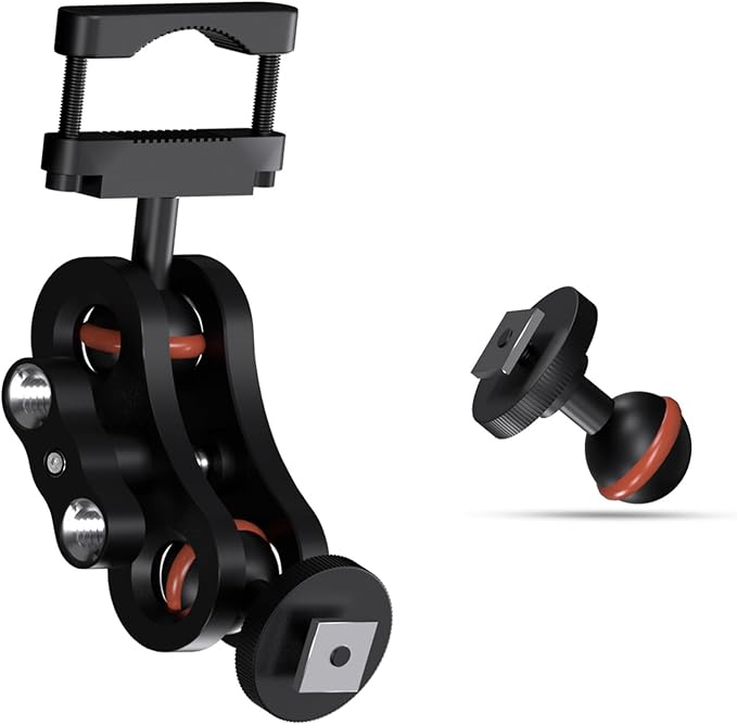 Backup Camera Monitor Mount, for 7/9 inch Display Screen, Dash Cam GPS, Aluminum Rearview Mirror Mounting Bracket for Reverse Camera Display