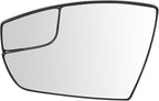 TRQ Left Driver Side Spotter Mirror Glass Power Compatible with 2013-2016 Ford Escape 2013-2018 Ford C-Max